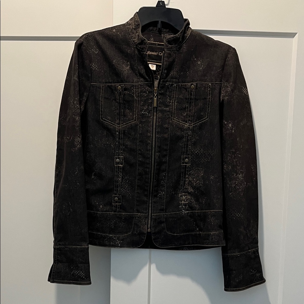 Coldwater Creek Black Jean Jacket